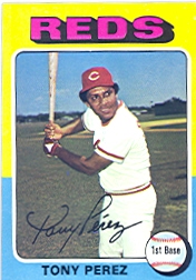 1975 Topps Baseball Cards      560     Tony Perez